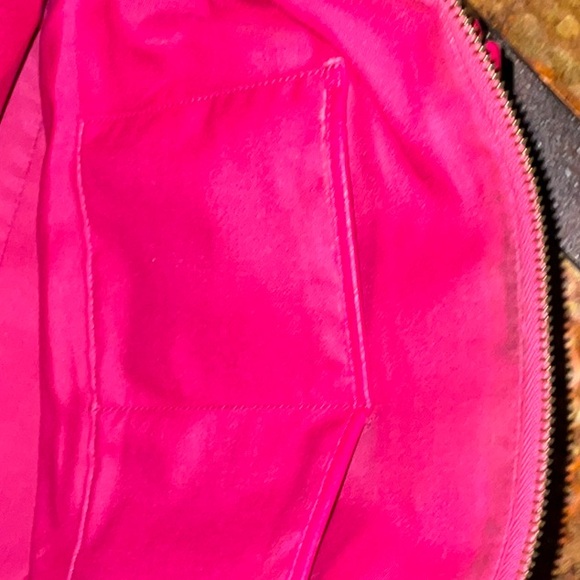 Coach Hot Pink Pebbled Leather Tote With Gold-Tone Hardware Accents Authentic - Picture 8 of 16
